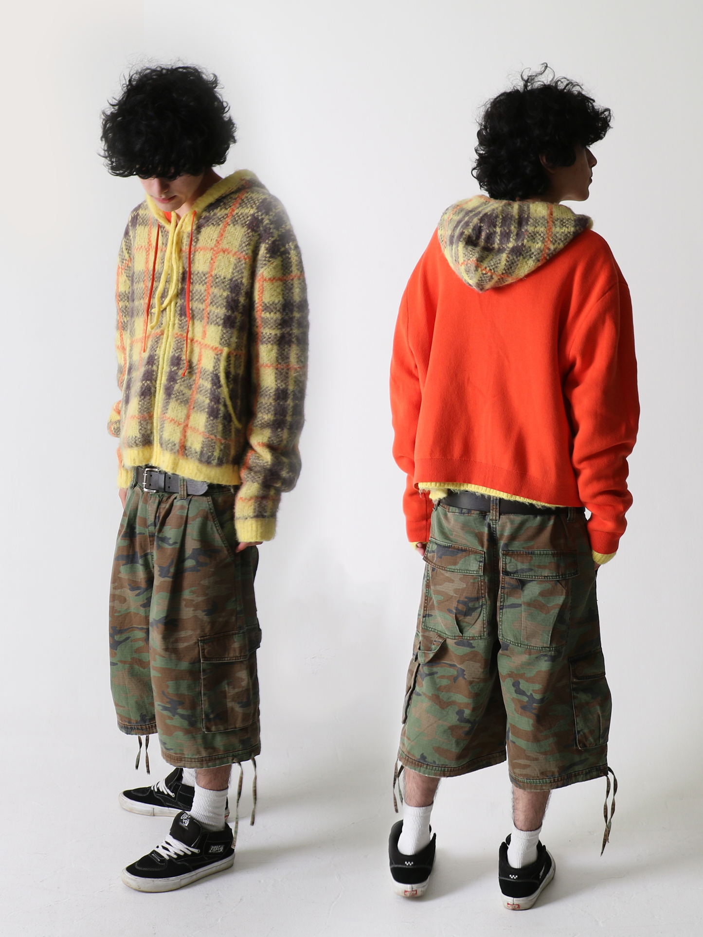 Reversible Mohair Zip-Up